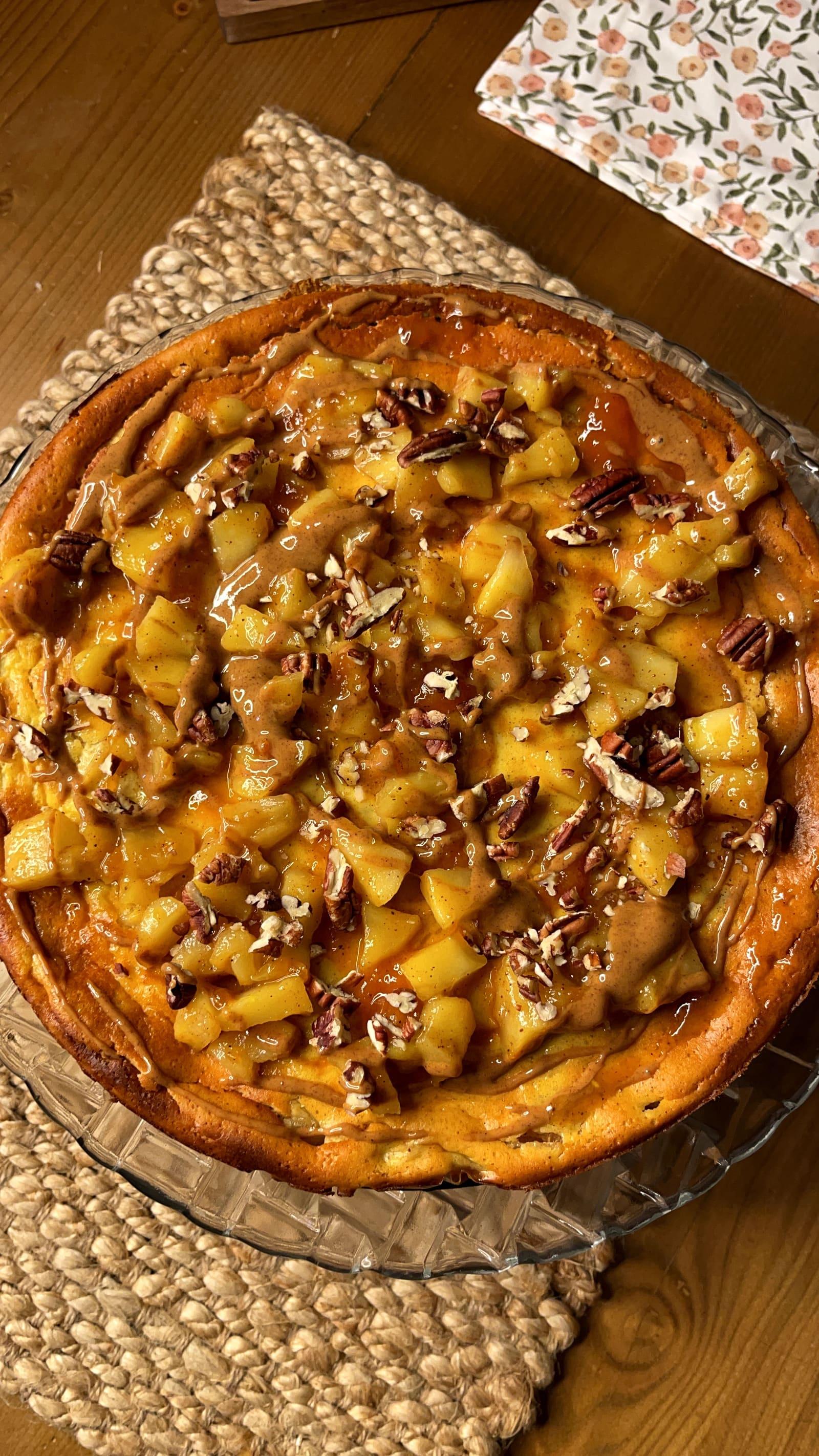 Cheesecake μηλόπιτα